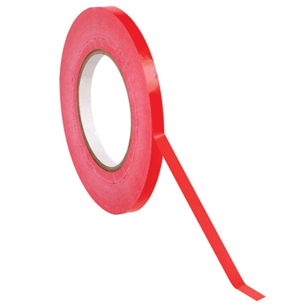 Plastic Produce Bags Tape for Meat Cake Bread Icing Bag Sealing Tape 3 Pack 3/8 inch x 66 yd Red Poly Tapes 