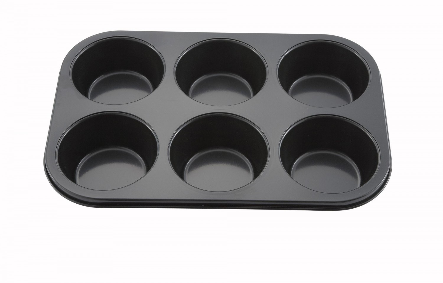 6-Cup Non-Stick Carbon Steel Jumbo Muffin Pan in Muffin/Cupcake