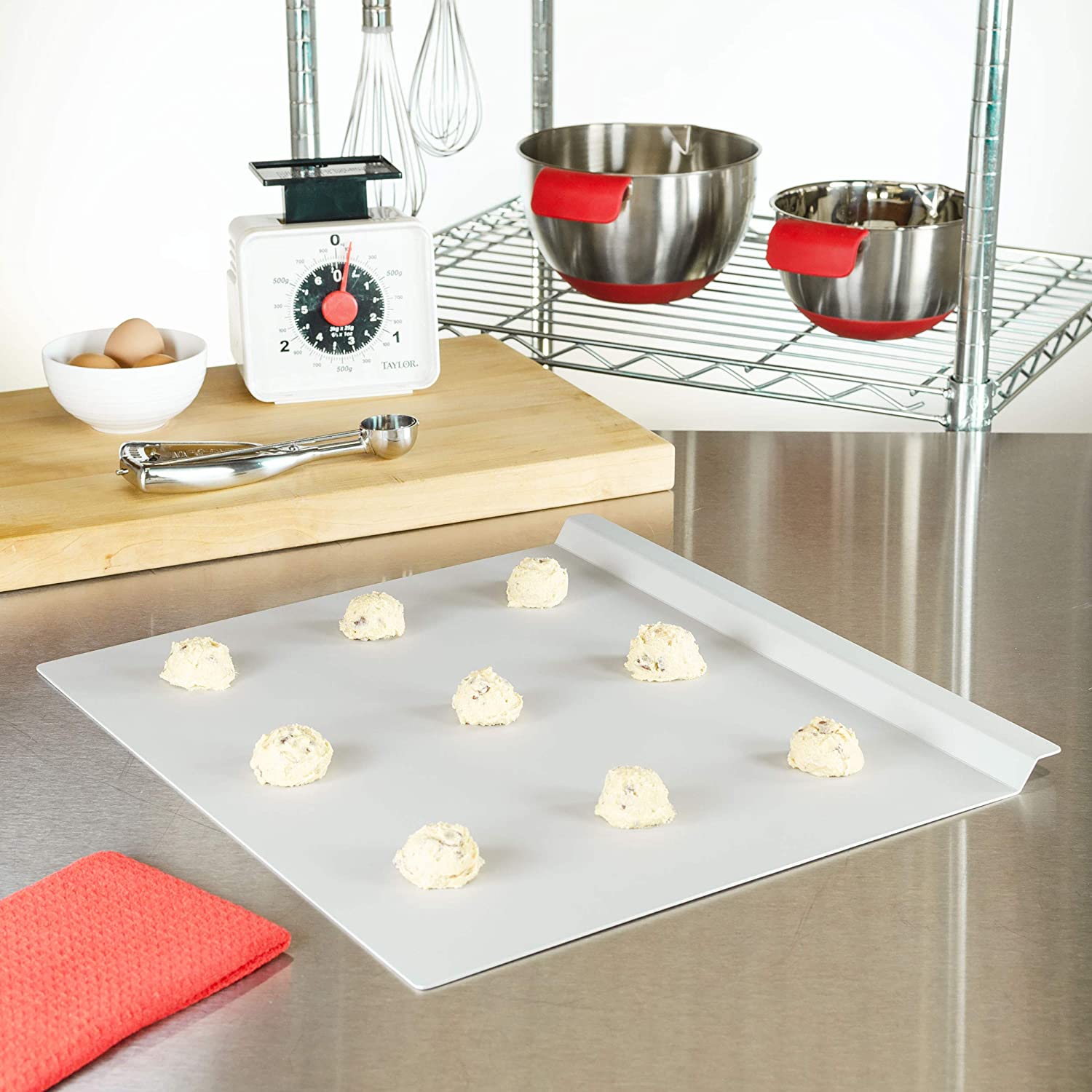Fat Daddios Anodized Aluminum Rimless HD Cookie Sheet in Baking Pans from  Simplex Trading