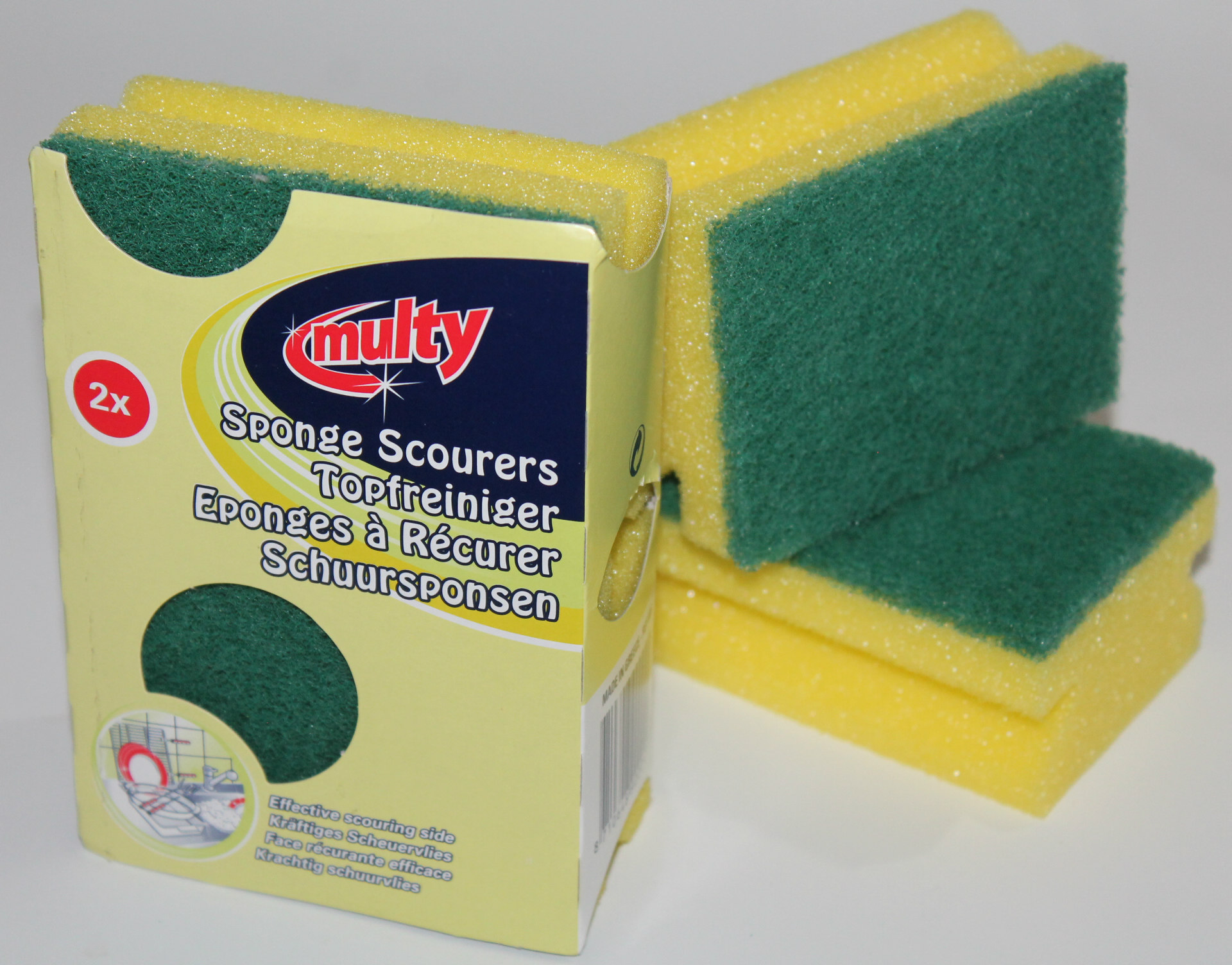 Multy 3-Pk Sponge Cloth in Cloths from Simplex Trading
