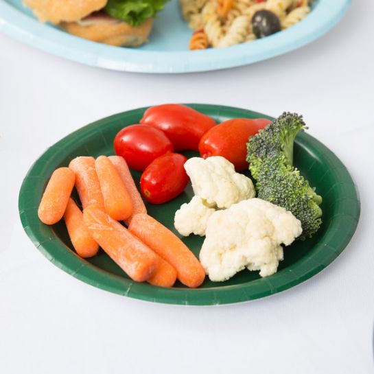 Green best sale paper plates