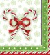 Candy Cane Bliss Lunch Napkin