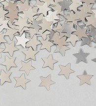 Silver Stars Shaped Confetti